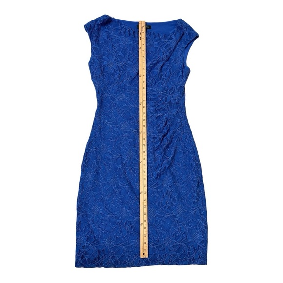 RALPH LAUREN Womens Petite
Sleeveless Bodycon Dress Blue Floral Size 10 - Picture 2 of 5